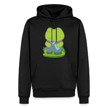 Frog Toothbrush - Men’s Premium Organic Hoodie - black - Front - Nico (187cm)