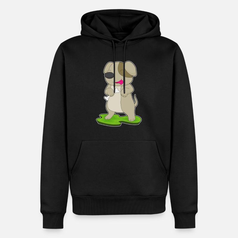 Os de chien - Sweat à capuche Premium bio Homme - noir