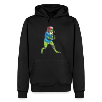 Football américain de Pâques Frog - Sweat à capuche Premium bio Homme - noir - Devant - Nico (187cm)