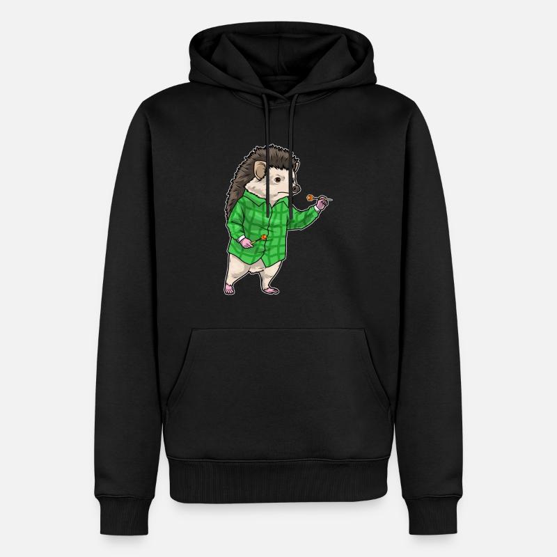 Fléchette hérisson Fléchette - Sweat à capuche Premium bio Homme - noir