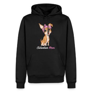 Lustige Chihuahua Mutter Haustier Kunst Perfekter Muttertag - Männer Premium Bio Hoodie - Schwarz - Vorne - Nico (187cm)
