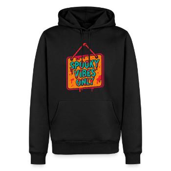 Spooky Vibes Only Halloween Costumé Party - Sweat à capuche Premium bio Homme - noir - Devant - Nico (187cm)