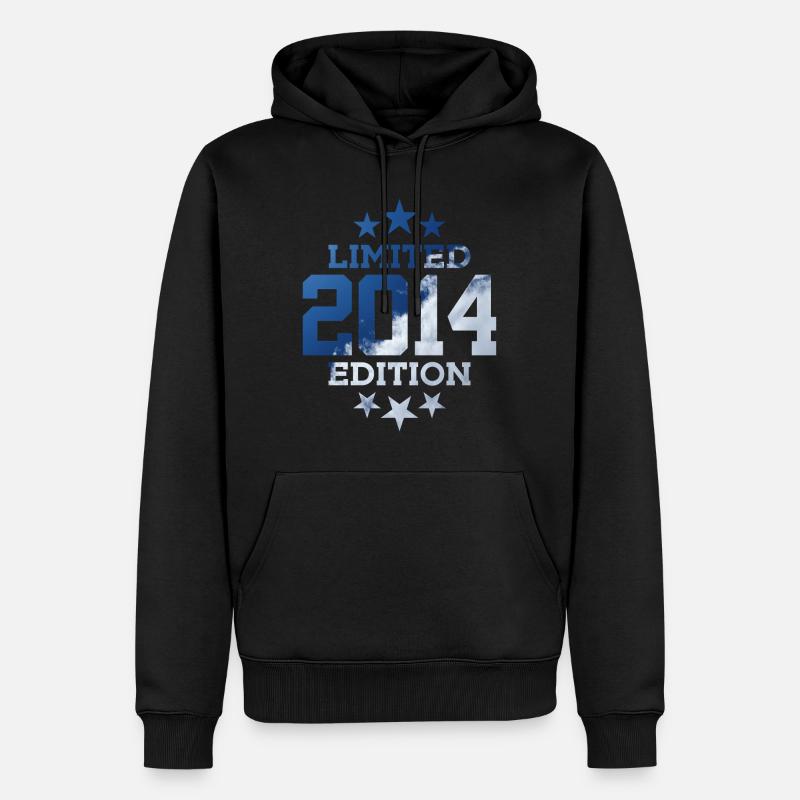 ÉDITION LIMITÉE 2014 12E ANNIVERSAIRE - Sweat à capuche Premium bio Homme - noir