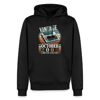 2005 October 2005 Jubilee October 2005 - Men’s Premium Organic Hoodie - black - Front - Nico (187cm)