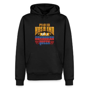 Cambodge Cambodgien Mari - Sweat à capuche Premium bio Homme - noir - Devant - Nico (187cm)