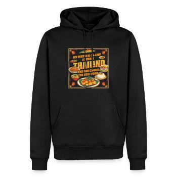 Thailändische Schwiegermutter Thailand - Männer Premium Bio Hoodie - Schwarz - Vorne - Nico (187cm)