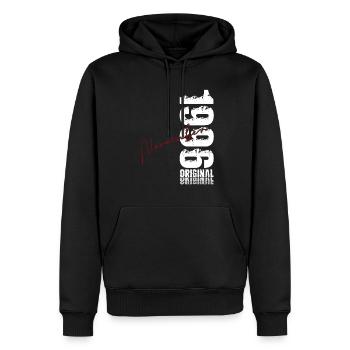 30ème Anniversaire Original Novembre Millésime 1996 - Sweat à capuche Premium bio Homme - noir - Devant - Nico (187cm)
