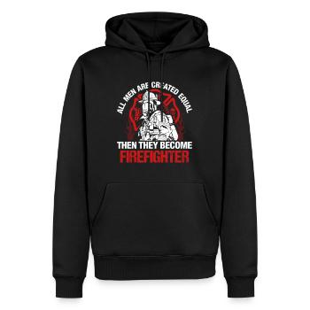 Fire brigade - Men’s Premium Organic Hoodie - black - Front - Nico (187cm)