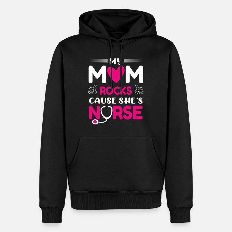 Krankenschwester Mutter - Männer Premium Bio Hoodie - Schwarz