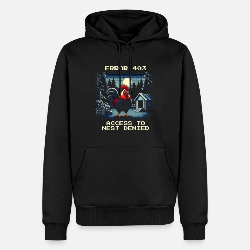 Zugang verweigert | Nest Error 403 - Männer Premium Bio Hoodie - Schwarz