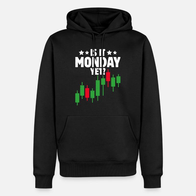 Trading Boursier Crypto Trader Boursier - Sweat à capuche Premium bio Homme - noir