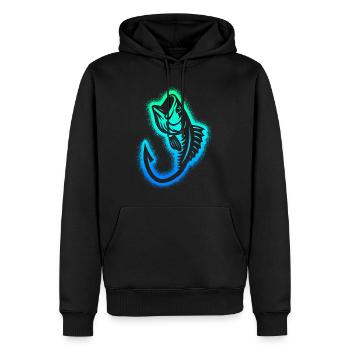 Pêche Pêcheurs Enfants Garçons Hommes Pêcheurs - Sweat à capuche Premium bio Homme - noir - Devant - Nico (187cm)