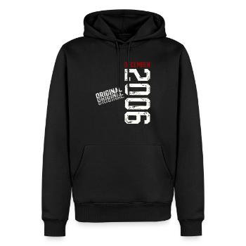 19th Birthday Original December Volume 2006 - Men’s Premium Organic Hoodie - black - Front - Nico (187cm)