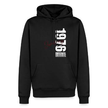 50th Birthday Original January 1976 - Men’s Premium Organic Hoodie - black - Front - Nico (187cm)