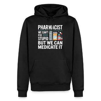 Pharma Humor Medicate It - Männer Premium Bio Hoodie - Schwarz - Vorne - Nico (187cm)