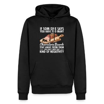 Charcuterie Lover Board Käseherstellung - Männer Premium Bio Hoodie - Schwarz - Vorne - Nico (187cm)