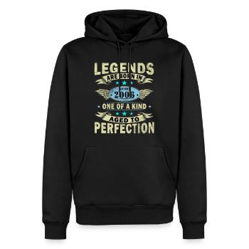 20th Birthday Original January Volume 2006 - Men’s Premium Organic Hoodie - black - Front - Nico (187cm)