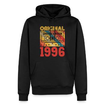 30e Anniversaire 30 ans Original 1996 Vintage - Sweat à capuche Premium bio Homme - noir - Devant - Nico (187cm)