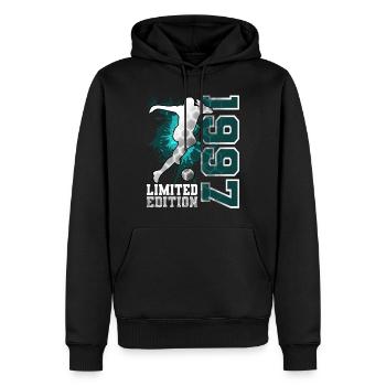 1997 Geburtsjahr Geburtstag - Männer Premium Bio Hoodie - Schwarz - Vorne - Nico (187cm)