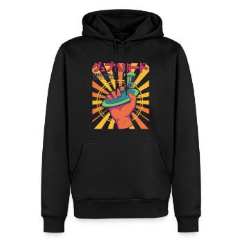 Disc Golf Grippe-le et Rip It Flying Disc Fun - Sweat à capuche Premium bio Homme - noir - Devant - Nico (187cm)