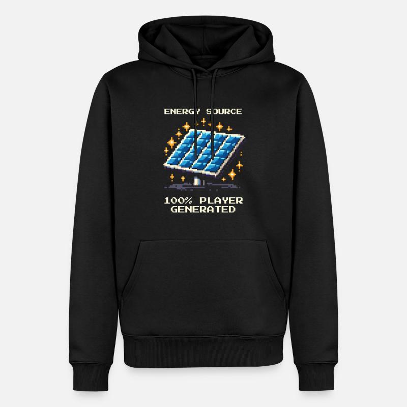 Solarenergie | Offgrid & Selbstversorgung - Männer Premium Bio Hoodie - Schwarz