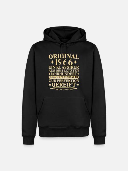 Originalklassikern från 1966, Last Century - Ekologisk premiumluvtröja herr - svart