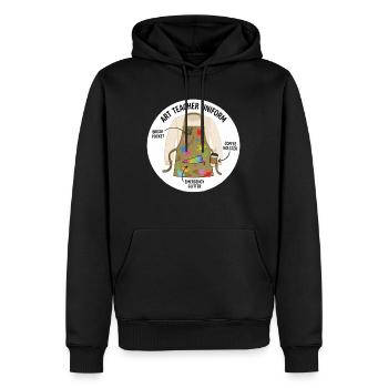 Art Teacher Uniform Creative Motif - Men’s Premium Organic Hoodie - black - Front - Nico (187cm)