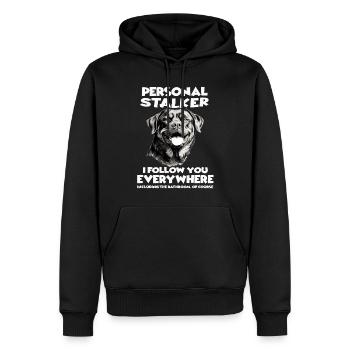 Rottweiler Propriétaire de chien Rottweiler Cadeau - Sweat à capuche Premium bio Homme - noir - Devant - Nico (187cm)