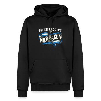 Proud Product Of Nicaragua Nicaragisch - Männer Premium Bio Hoodie - Schwarz - Vorne - Nico (187cm)