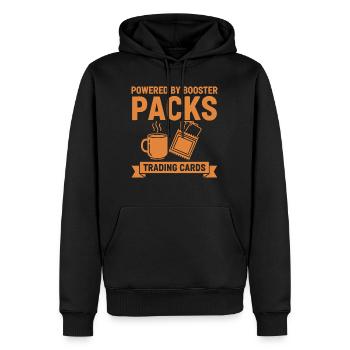Angetrieben von Booster Packs Sammelkarten-Sammler - Männer Premium Bio Hoodie - Schwarz - Vorne - Nico (187cm)