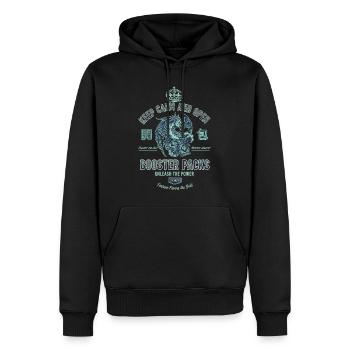 Restez calme et ouvrez les boosters Libérez la puissance - Sweat à capuche Premium bio Homme - noir - Devant - Nico (187cm)