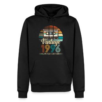 30-jähriges Jubiläum 1996 Geburtstagsgeschenk - Männer Premium Bio Hoodie - Schwarz - Vorne - Nico (187cm)