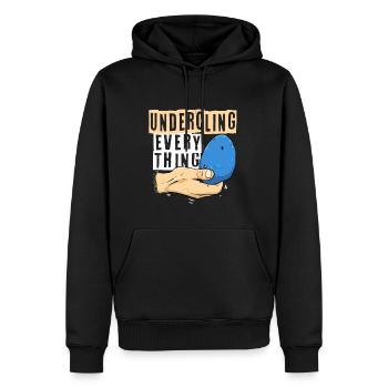 Escalade en salle Escalade en intérieur - Sweat à capuche Premium bio Homme - noir - Devant - Nico (187cm)
