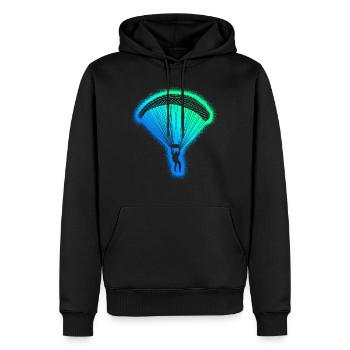 Parapente Parapente Hommes Parapente Parapente - Sweat à capuche Premium bio Homme - noir - Devant - Nico (187cm)