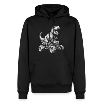 Quad Dinosaurier ATV Quadfahrer Kinder Offroad - Männer Premium Bio Hoodie - Schwarz - Vorne - Nico (187cm)