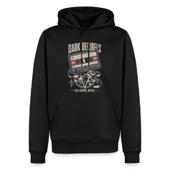 Heavy Metal Shirt Old School Metal Cassette - Sweat à capuche Premium bio Homme - noir - Devant - Nico (187cm)