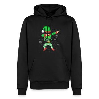 Chemise de Noël de la famille Baby Elf - Sweat à capuche Premium bio Homme - noir - Devant - Nico (187cm)