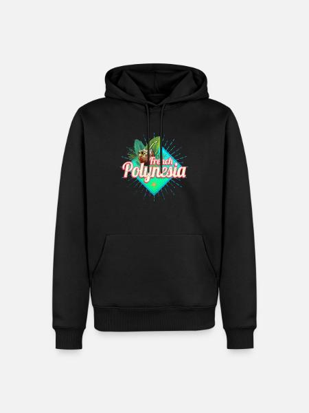 Französisch-Polynesien im Pazifik Insel Souvenir - Männer Premium Bio Hoodie - Schwarz