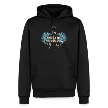 Somatic Healing Somatic Therapy - Men’s Premium Organic Hoodie - black - Front - Nico (187cm)