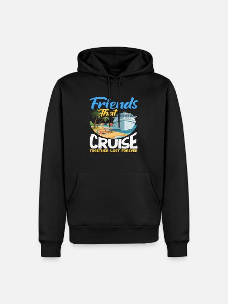 Freunde Kreuzfahrt Gemeinsam Urlaub Reise - Männer Premium Bio Hoodie - Schwarz