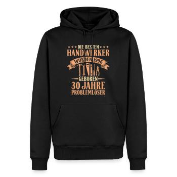 30. Geburtstag Handwerker 1996 Geschenk - Männer Premium Bio Hoodie - Schwarz - Vorne - Nico (187cm)