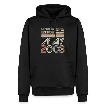 Best of May 2008 Kassette | Limited Edition - Männer Premium Bio Hoodie - Schwarz - Vorne - Nico (187cm)