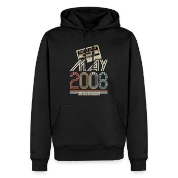 Best of May 2008 Kassette | Limited Edition - Männer Premium Bio Hoodie - Schwarz - Vorne - Nico (187cm)