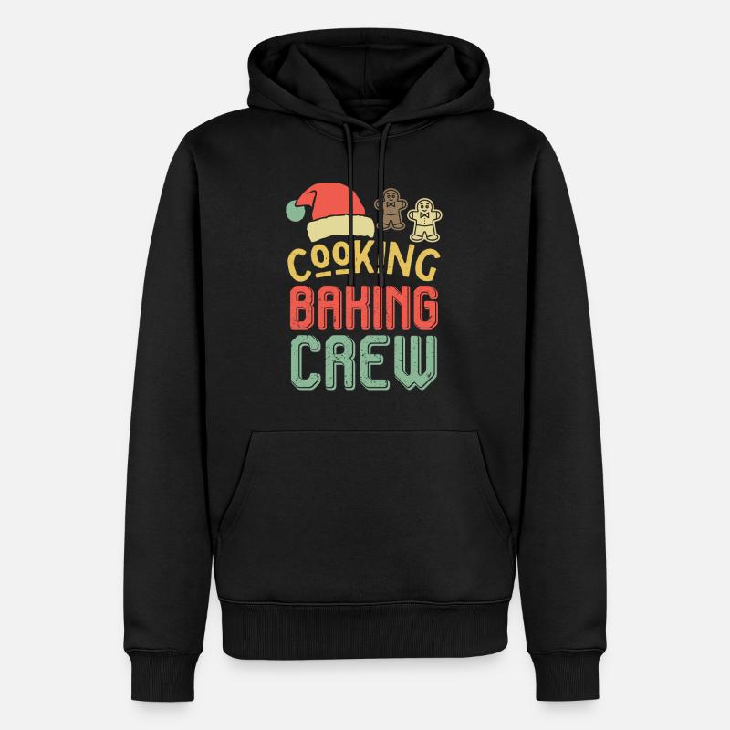 Weihnachts-Backcrew – Cooking Baking Crew - Männer Premium Bio Hoodie - Schwarz