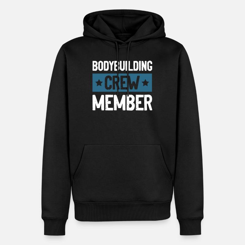 Équipe de culturisme - Sweat à capuche Premium bio Homme - noir