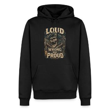 Shanty Choir Sea Salon Songs Loud Wrong And Proud - Men’s Premium Organic Hoodie - black - Front - Nico (187cm)
