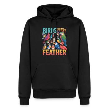 Birds of Every Feather Vogel - Men’s Premium Organic Hoodie - black - Front - Nico (187cm)