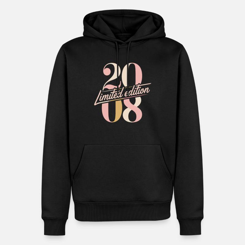Anniversaire édition limitée 2008 - Sweat à capuche Premium bio Homme - noir