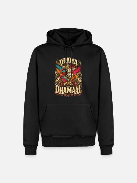Bollywood Drama Dance Dhamaal - Männer Premium Bio Hoodie - Schwarz
