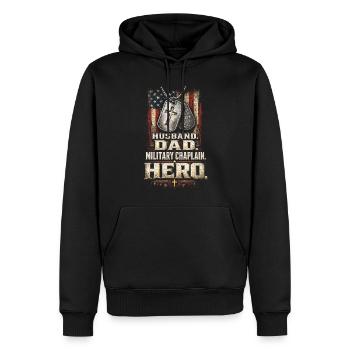 Kaplan Kleriker Pfarrer - Männer Premium Bio Hoodie - Schwarz - Vorne - Nico (187cm)